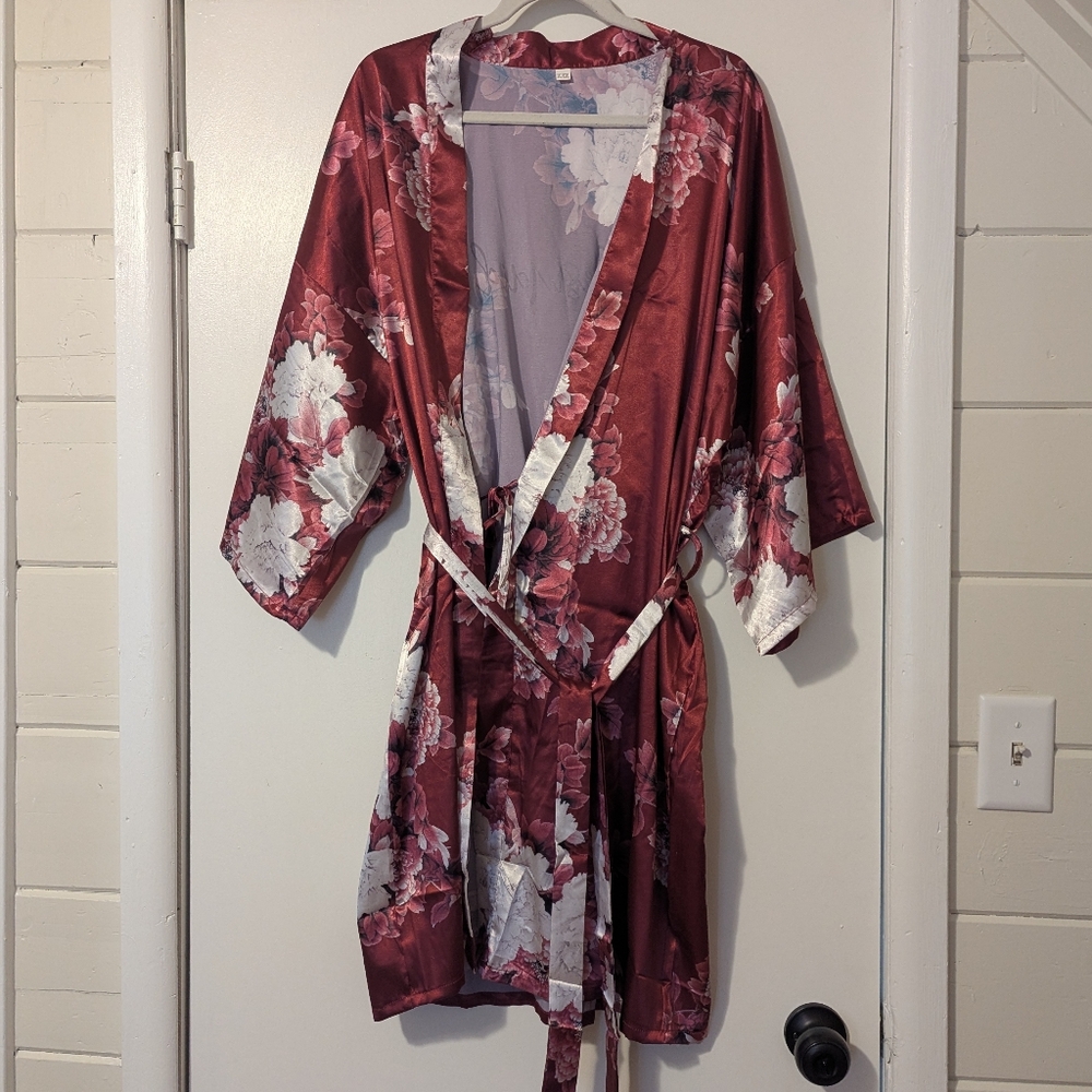 Satin-like Bridesmaid Getting Ready Robe